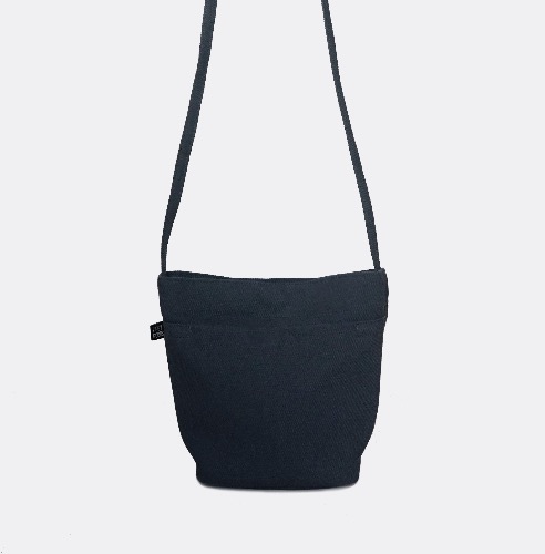 30% mini bucket bag - heavy twill (navy)