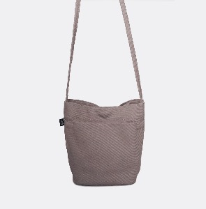 30% mini bucket bag - heavy twill (ash brown)
